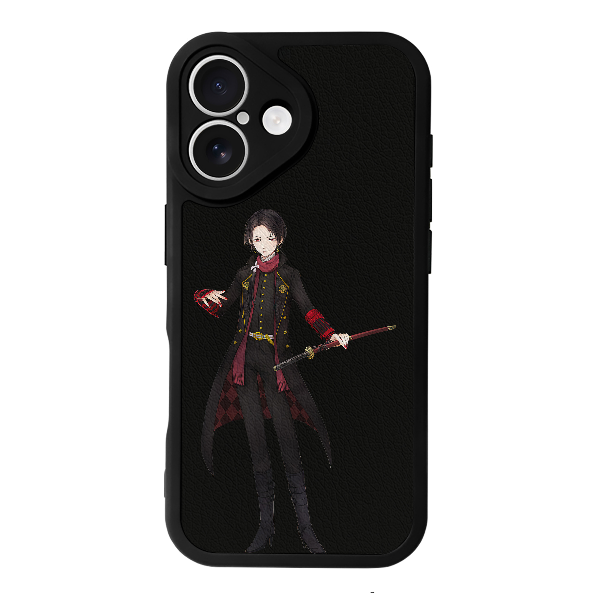 （画像用） 刀剣乱舞 Touken Ranbu 【iPhone 16シリーズ対応】シリコンスマホケース（レザー調） 材質：シリコン